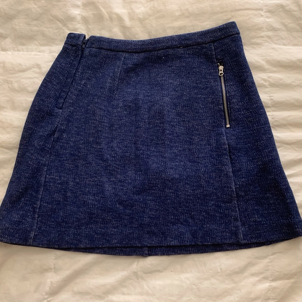 H&M Blue Women’s Zipper Skirt